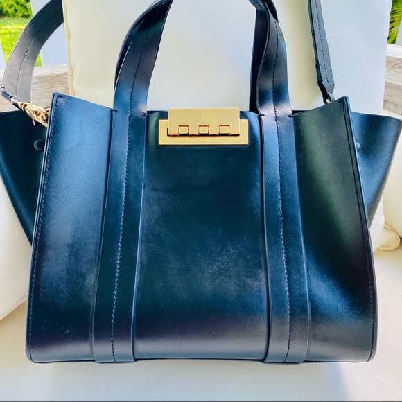 ZAC Zac Posen Black Eartha Iconic Shopper EUC - Picture 4 of 16